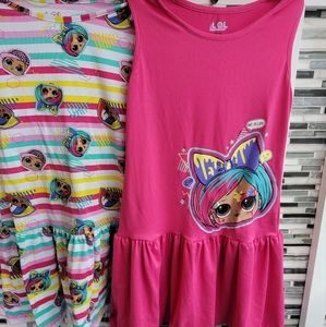 Lot of 2 LOL doll dresses size Medium 8